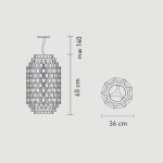 Slamp Chantal S Lampada a Sospensione 36 cm LED 35W