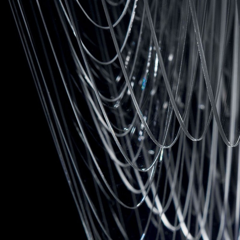 Slamp Aria Transparent L Lampada a Sospensione 70 cm LED 70W