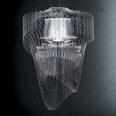Slamp Aria Transparent L Lampada a Sospensione 70 cm
