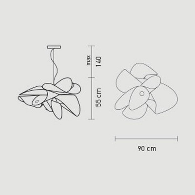 Slamp Etoile Large Sospensione 90 cm LED