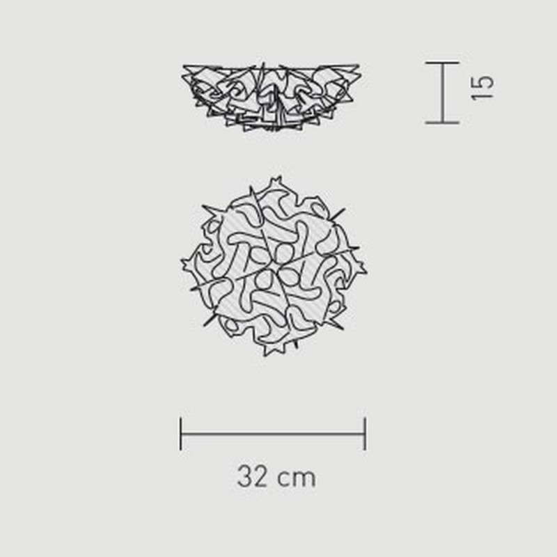 Slamp Veli Mini Prisma Plafoniera 32 cm