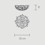 Slamp Veli Mini Prisma Plafoniera 32 cm