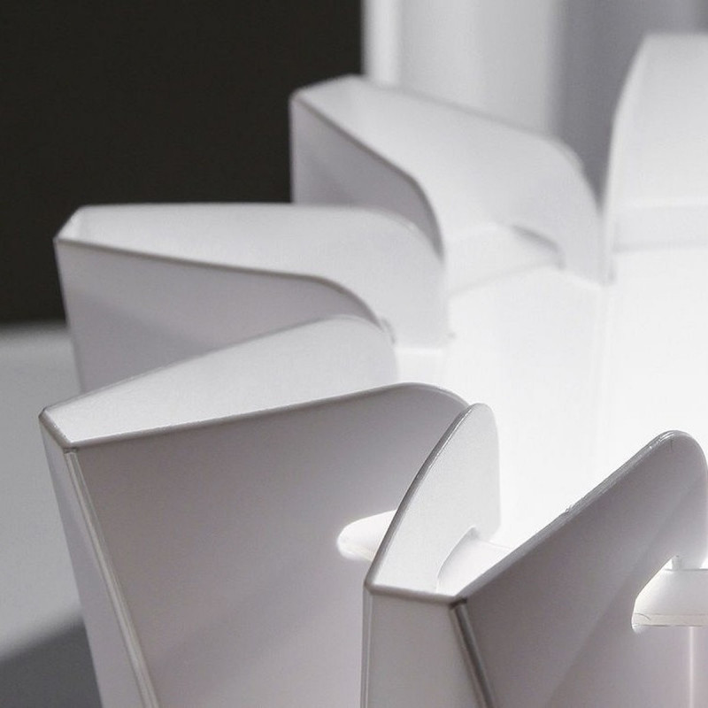 Slamp Bach XXL Lampada da Terra in con Base in Acciaio Inox e Dimmer