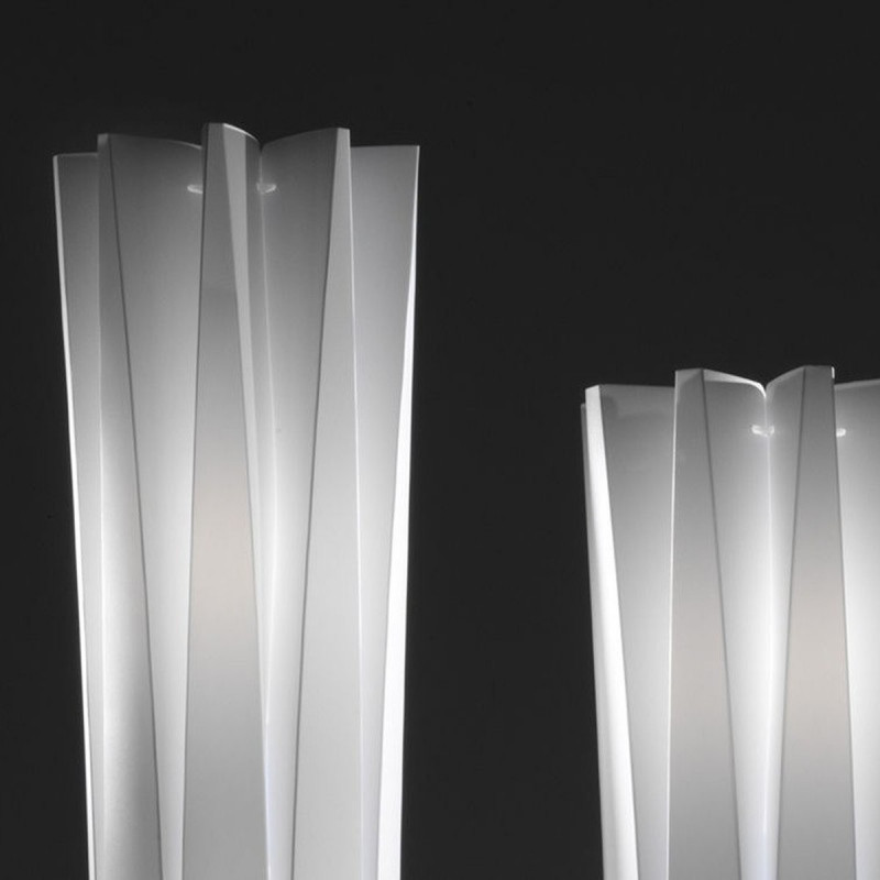 Slamp Bach XXL Lampada da Terra in con Base in Acciaio Inox e Dimmer