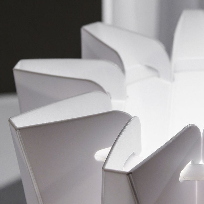 Slamp Bach XL Lampada da Terra con Base in Acciaio Inox e Dimmer