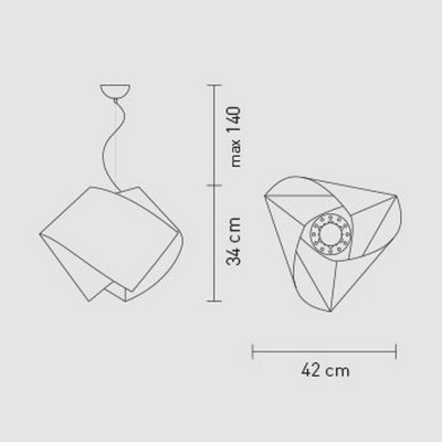Slamp Gemmy Lampadario Multicolor per camerette 42 cm