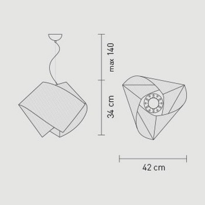 Slamp Gemmy Prisma Lampada a Sospensione 42 cm composta...