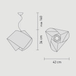 Slamp Gemmy Prisma Lampada a Sospensione 42 cm