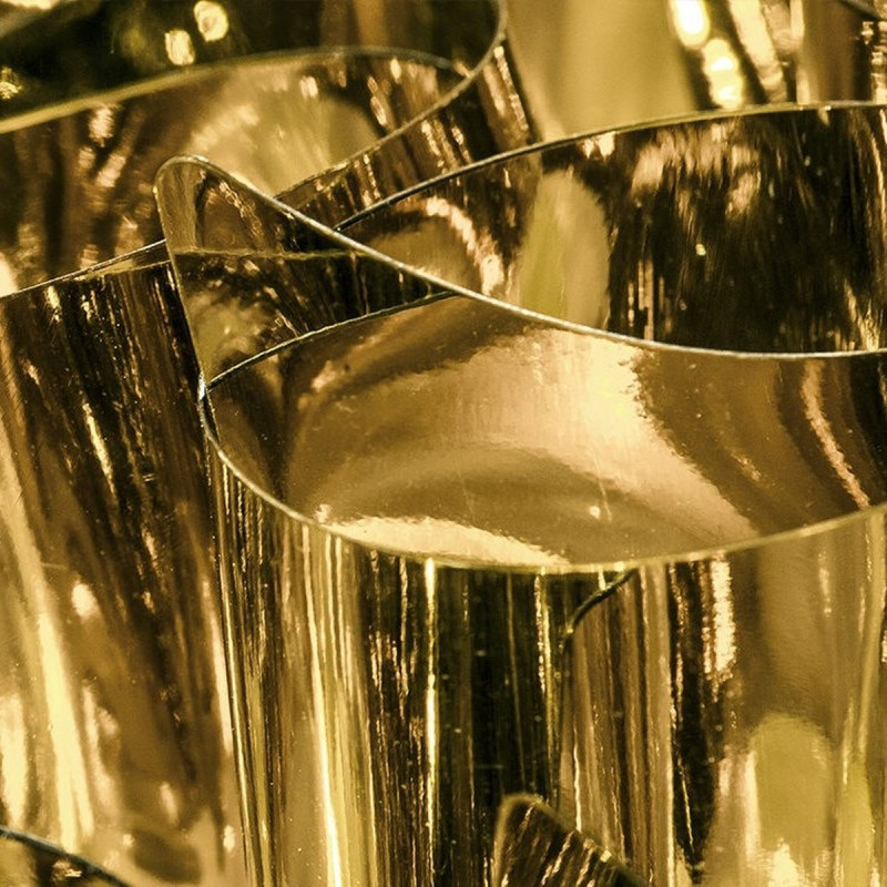 Slamp Veli Mini Plafoniera 32 cm Oro Argento e Rame