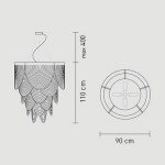 Slamp Ceremony Prisma Lampada a Sospensione 90 cm