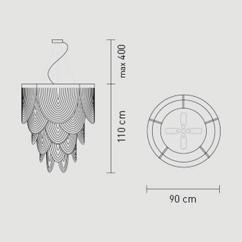 Slamp Ceremony Lampada a Sospensione 90 cm