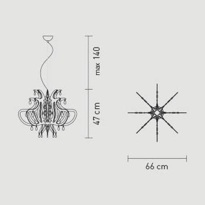 Slamp Lillibet Lampada a Sospensione 66 cm
