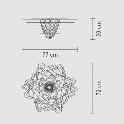 Slamp Aurora Plafoniera 77 cm