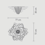 Slamp Aurora Plafoniera 77 cm