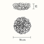 SLAMP CLIZIA LARGE Plafoniera 78 cm Vari Colori Disponibili