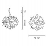 SLAMP VELI Lampada Sospensione Large 60 cm - misure