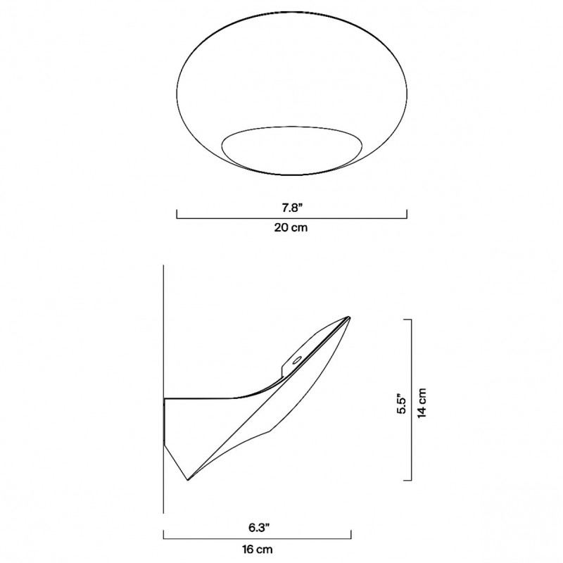 Luceplan Garbì Applique LED Moderna e Compatta
