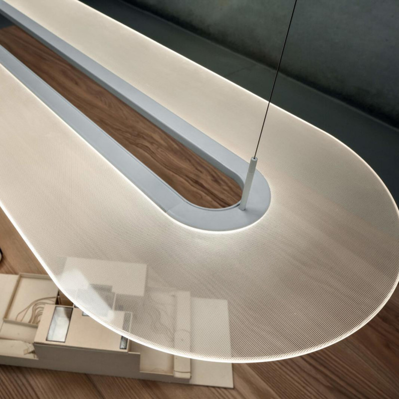 Linea Light MA&DE Opti-Line Lampadario Sospensione LINEARE LED Cm 129