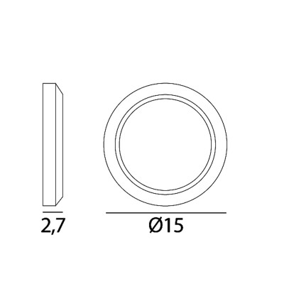 SMILE 1 applique SEGNAPASSI LED rotondo per esterni a...