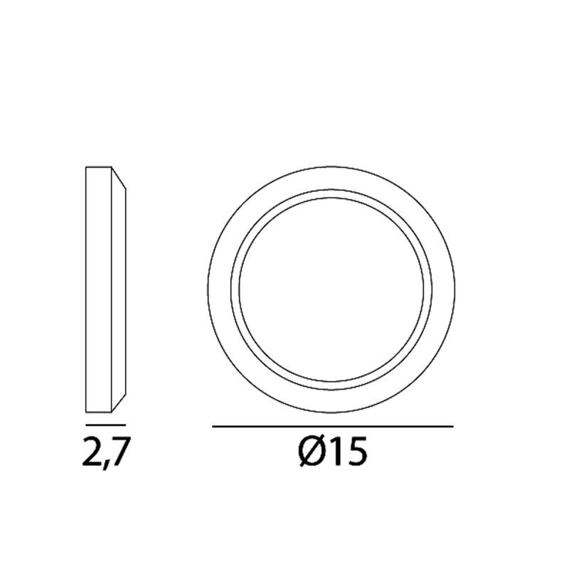 SMILE 1 applique SEGNAPASSI LED rotondo per esterni