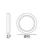 SMILE 1 applique SEGNAPASSI LED rotondo per esterni