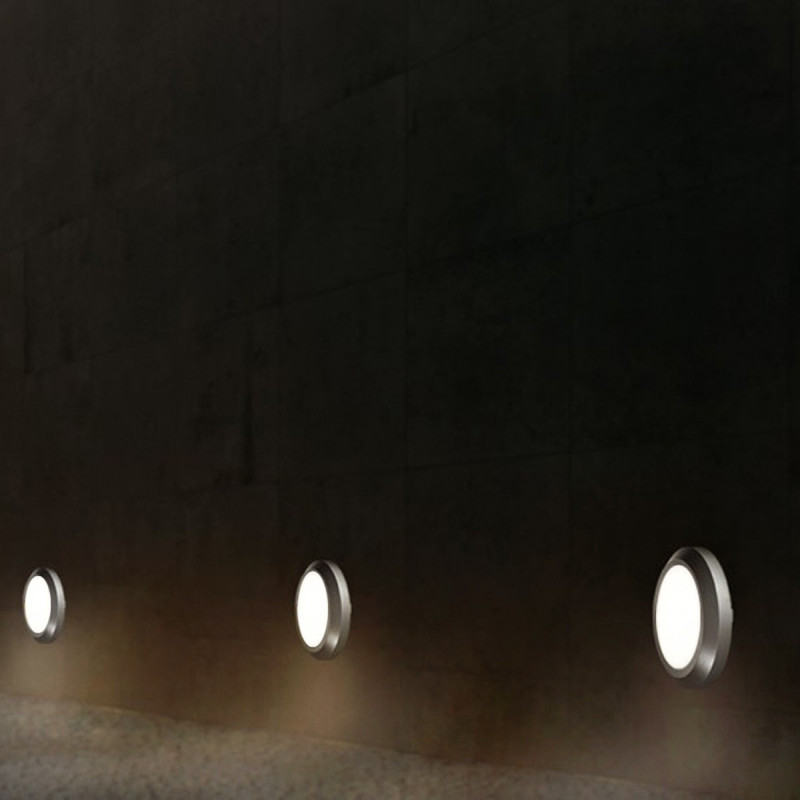 SMILE 1 applique SEGNAPASSI LED rotondo per esterni