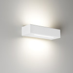 Essenza 22 Cm Bianco - Applique 14w Led Moderna Biemissione Made In Italy Classe A+