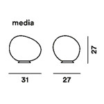 Foscarini Outdoor Gregg Media Terra Bianco