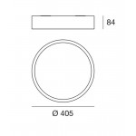 Linea Light Circle Box LED Plafoniera  cm 41