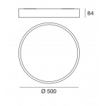 Linea Light Circle Box LED Plafoniera  cm 60 Linea Light Circle Box LED Plafoniera  cm 60