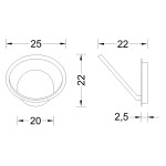 Biluce Opposit Applique LED Anello Bianco Biluce Opposit Applique LED Anello Bianco