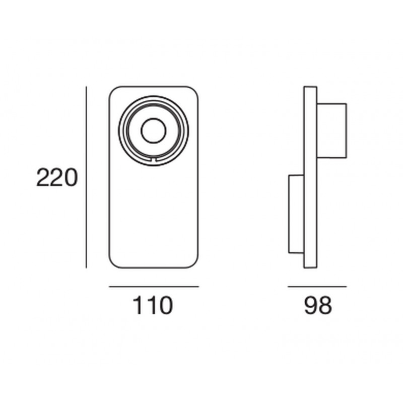Linea Light Beebo Spot LED Soffitto o Parete 11W