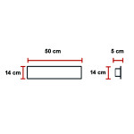RETTANGOLO 50 - SCHEDA MISURE RETTANGOLO 50 - SCHEDA MISURE