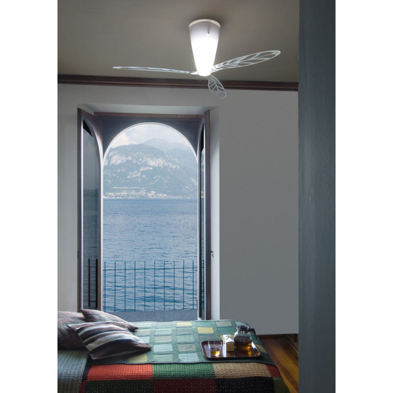 Luceplan Blow Ventilatore Soffitto Con Luce Dimmerabile Nuova Versione dal 2015