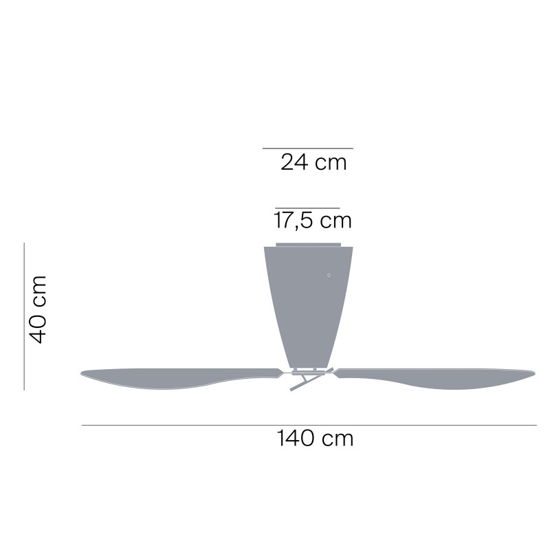 Luceplan Blow Ventilatore Soffitto Con Luce Dimmerabile Nuova Versione dal 2015