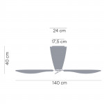 Luceplan Blow Ventilatore Soffitto Con Luce Dimmerabile Nuova Versione dal 2015