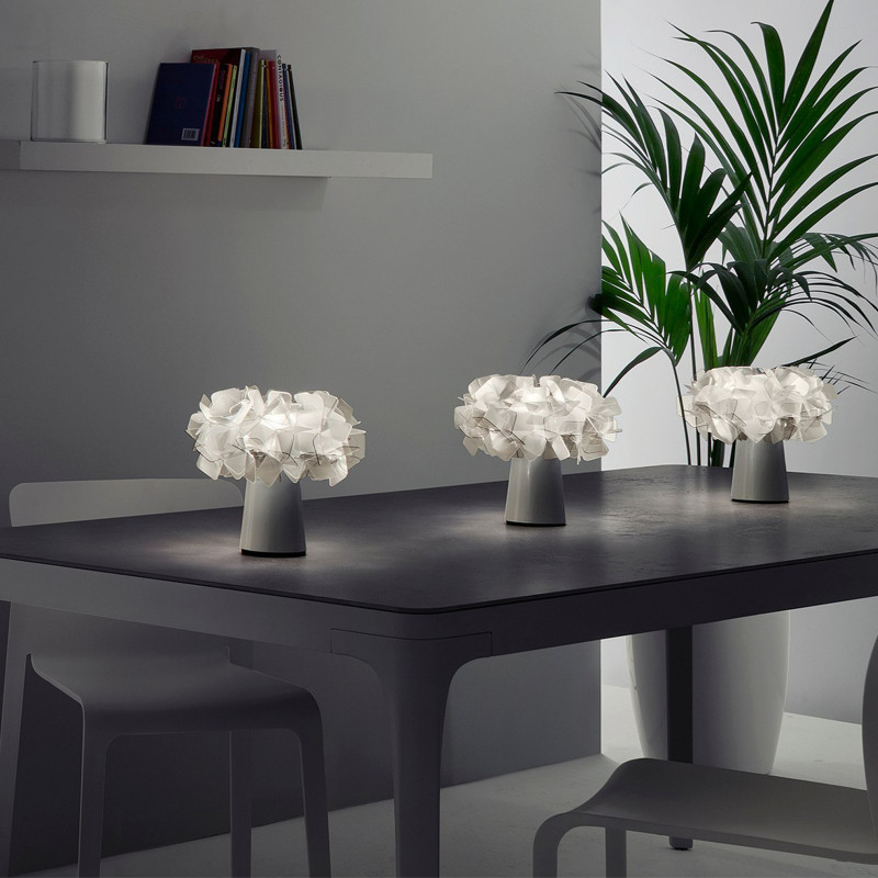 Slamp Clizia Table BATTERY Powered Fumé Lampada da Tavolo a batteria