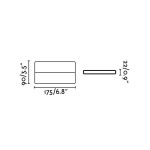 Applique LED per esterno Biemissione 17.5 cm IP54 Bianco Applique LED per esterno Biemissione 17.5 cm IP54 Bianco