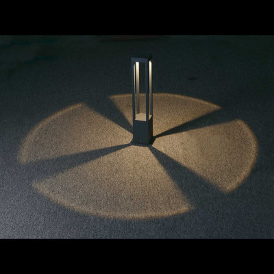 Paletto lampioncino LED per esterno moderno 65 cm IP54 Grigio