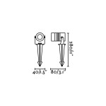 Faretto per Esterni LED 3W con picchetto per fissaggio a terra Faretto per Esterni LED 3W con picchetto per fissaggio a terra