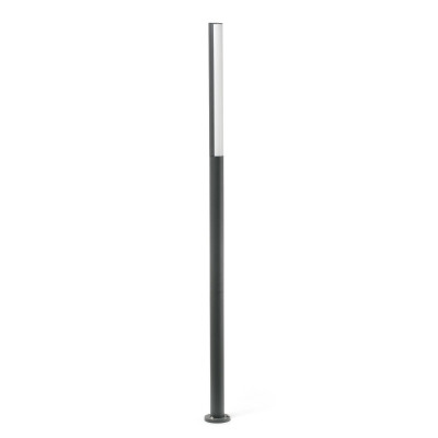 Paletto Lampione per Esterni moderno Cilindrico H. 180 cm LED 16W