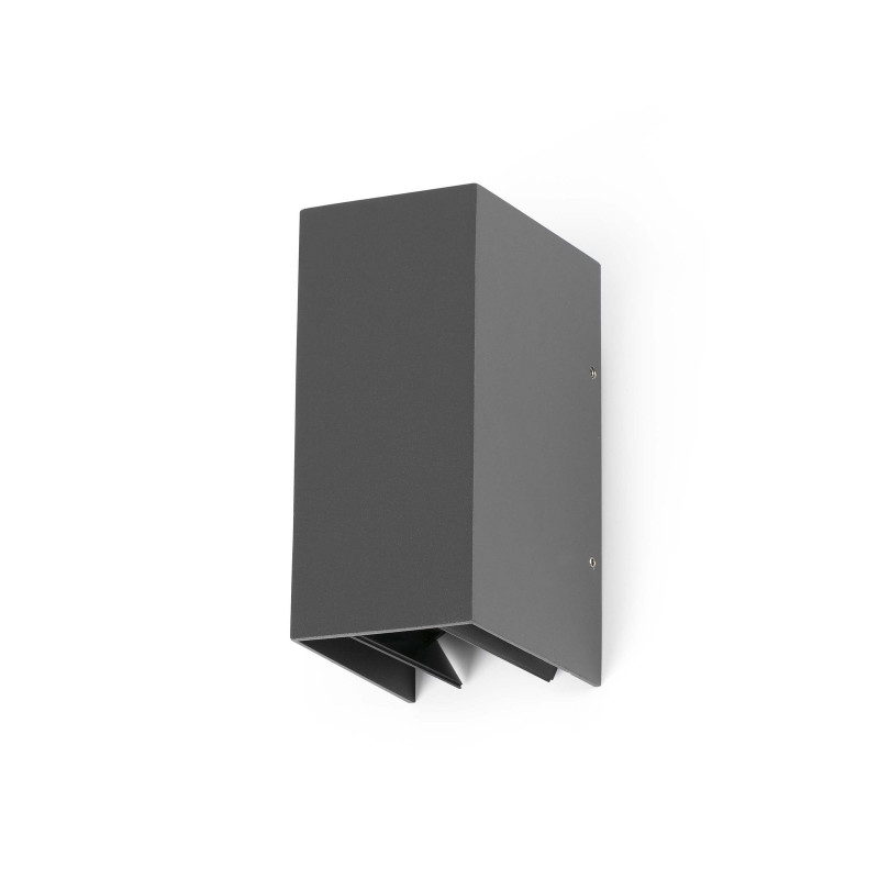 Applique esterno LED fasci regolabili grigio scuro