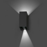 Applique esterno LED fasci regolabili grigio scuro Applique esterno LED fasci regolabili grigio scuro