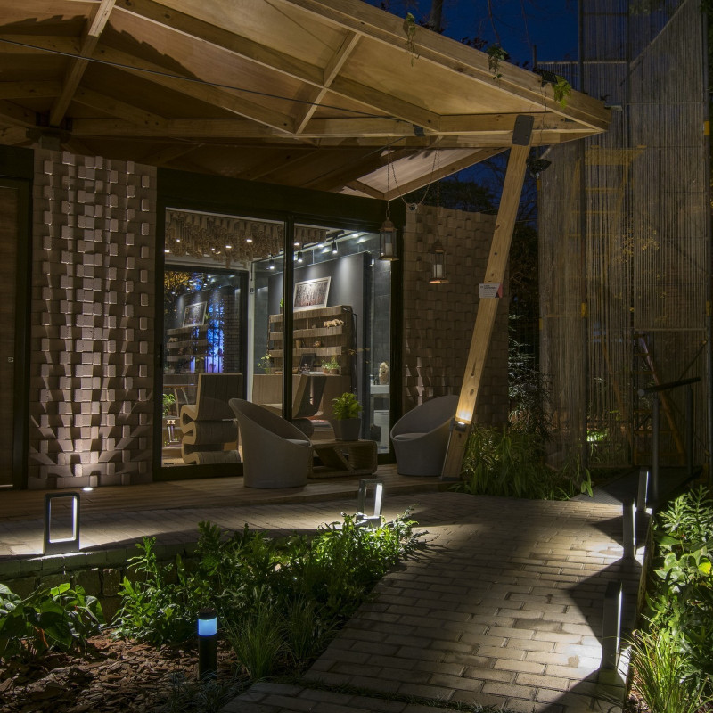 Lampioncino da giardino LED 5W 30 cm