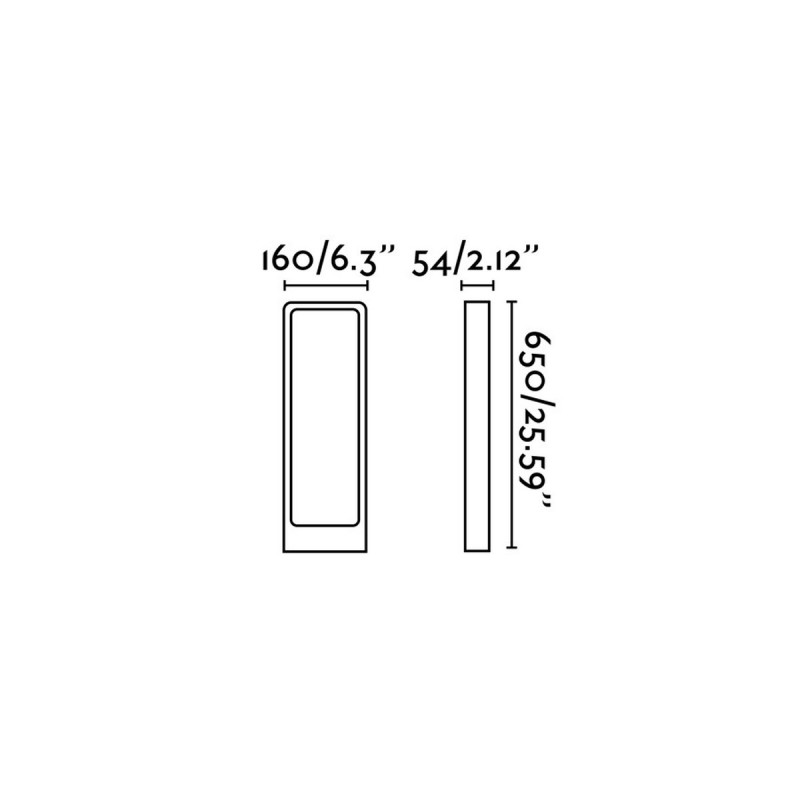 Lampioncino da giardino LED 5W 65 cm