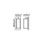 KERALA LAMPADA DA PARETE GRIGIO SCURO LED 10W 3000-K