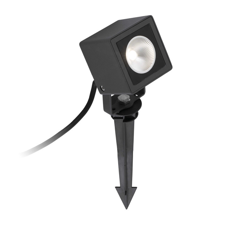 Proiettore Cubetto da terra per esterni LED 7W con picchetto