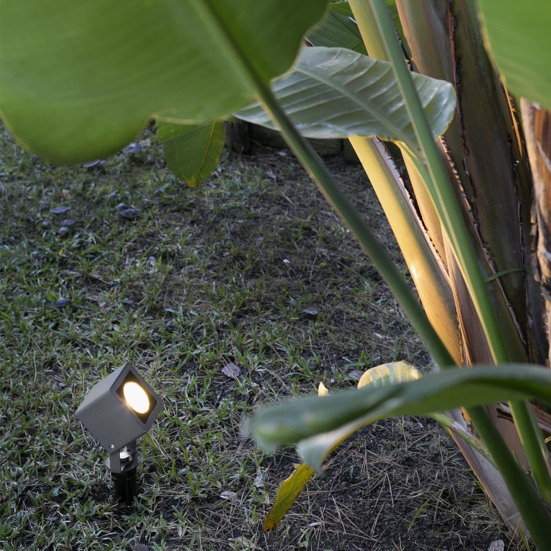 Proiettore Cubetto da terra per esterni LED 7W con picchetto