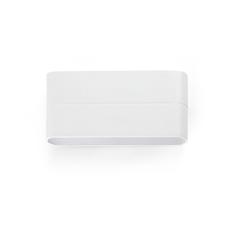 Applique LED per esterno Biemissione 17.5 cm IP54 Bianco