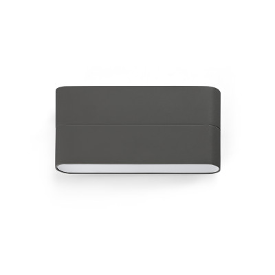 Applique LED per esterno Biemissione 17.5 cm IP54 Grigio...